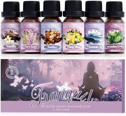 Essential Oils Roll on Set, Aromatherapy Oils with Roller Ball for Skin, Natural Essential Oil Roller Gift Set with Lavender, Peppermint, Frankincense, Eucalyptus, Lemon, Myrrh in Saudi Arabia