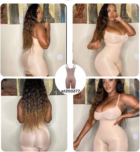 HSQSMWJ Women Seamless Sexy Slimming Fajas Colombianas Butt Lifter Full Body Shaper Bodysuit Shapewear in Kuwait