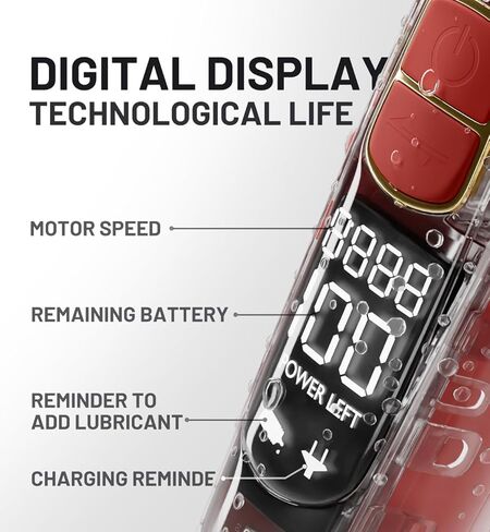 ماكينة حلاقة للكلاب، ماكينة حلاقة للكلاب مع شاشة LED، ماكينة حلاقة للكلاب منخفضة الضوضاء، ماكينة حلاقة للكلاب شديدة التحمل وأداة تشذيب للكلاب للعناية بالشعر السميك، والشعر غير اللامع، ومعاطف سميكة للكلاب الأليفة والقطط in Kuwait