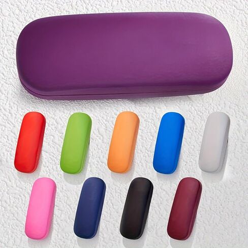 Eyeglass Case Set with Cleaning Cloth, Hard-Shell Eyeglass Case Fits Most Eyeglasses（Black） in Saudi Arabia