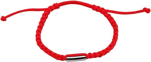 Red String Adjustable Bracelet – Hand-Braided Cord with Takrut-Style Tube Charm (Style) in Saudi Arabia