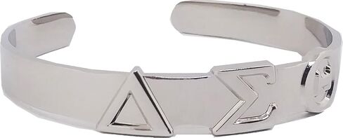 Delta Sigma/Σ Theta Bangle Bracelet [Silver] - ID#10821 in Saudi Arabia