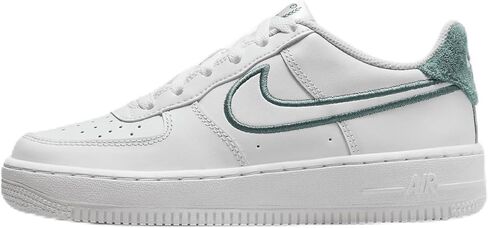 حذاء Nike Air Force 1 LV8 3 للأطفال الكبار (FZ2008-100، أبيض سامت/بيكوستال/أبيض ساميت) مقاس 3.5 in Kuwait
