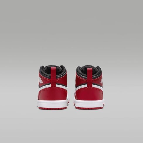 Jordan 1 Mid Baby/Toddler Shoes (DQ8425-061, Black/Gym Red/White) in Saudi Arabia
