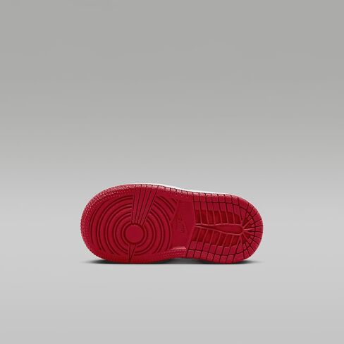 Jordan 1 Mid Baby/Toddler Shoes (DQ8425-061, Black/Gym Red/White) in Saudi Arabia