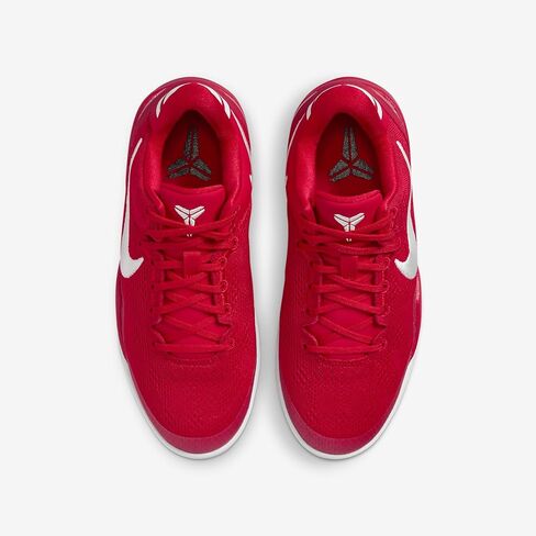 Kobe 8 Big Kids' Basketball Shoes (FN0266-601, University Red/University Red/White) Size 4 in Saudi Arabia