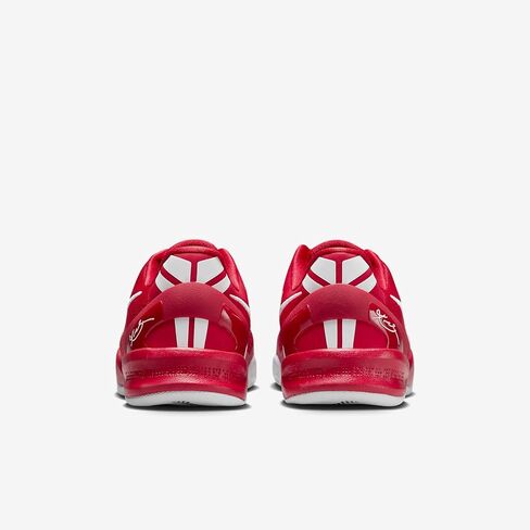 Kobe 8 Big Kids' Basketball Shoes (FN0266-601, University Red/University Red/White) Size 4 in Saudi Arabia