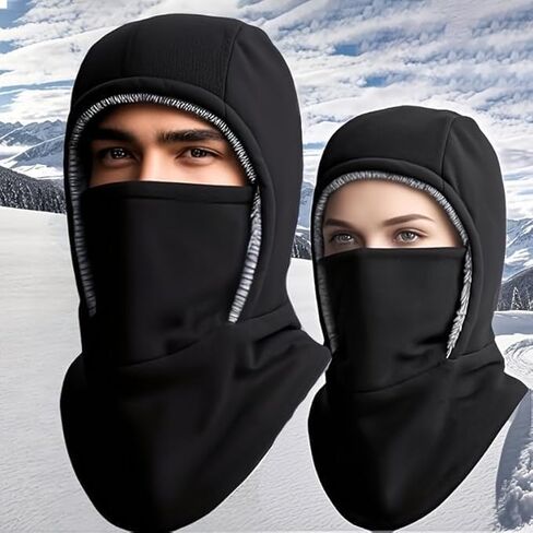Ski Mask for Men Women Fleece Balaclava Face Covers, Neck Warmer Ear Protection,Outdoor Headwear for Cycling, Running in Saudi Arabia