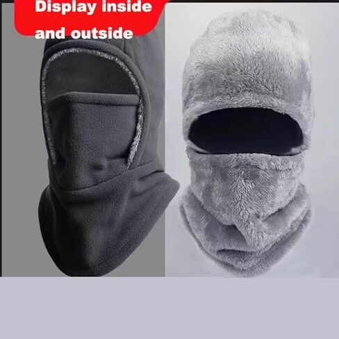 Ski Mask for Men Women Fleece Balaclava Face Covers, Neck Warmer Ear Protection,Outdoor Headwear for Cycling, Running in Saudi Arabia