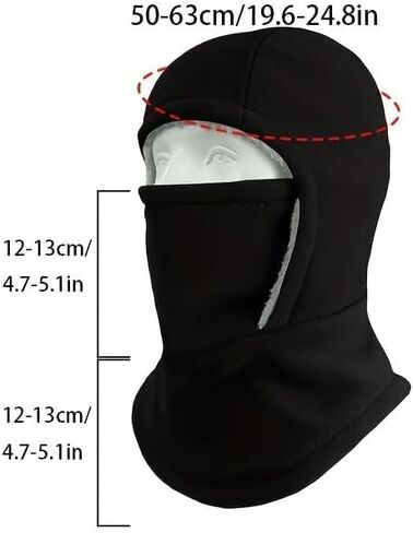 Ski Mask for Men Women Fleece Balaclava Face Covers, Neck Warmer Ear Protection,Outdoor Headwear for Cycling, Running in Saudi Arabia
