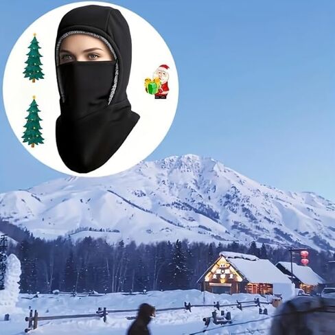 Ski Mask for Men Women Fleece Balaclava Face Covers, Neck Warmer Ear Protection,Outdoor Headwear for Cycling, Running in Saudi Arabia