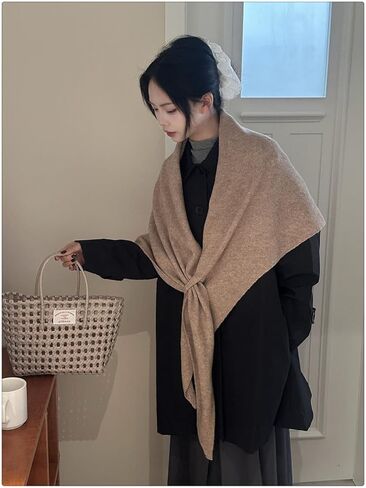 Pashmina Shawl Wraps for Women,Women'S Solid Color Scarf,Knitted Shawls and Cardigan,Cashmere Sweaters for Women in Saudi Arabia