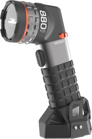 NEBO Luxtreme Rechargeable Spotlight with Durable Anodized Aircraft-Grade Aluminum, USB Charging Cable and Batteries Included, Available in 1 Mile and 1/4 Mile Beam in Saudi Arabia