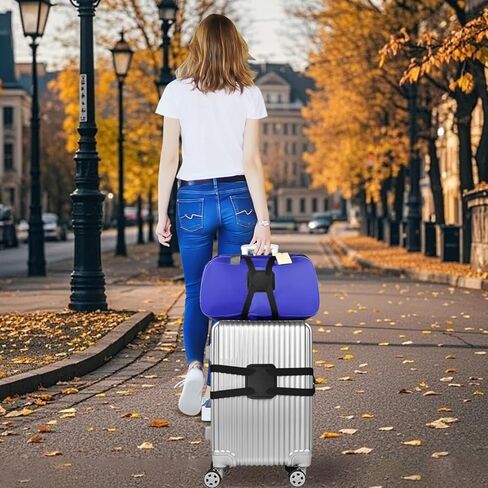 Luggage Straps, Elastic Bungee for Bags – Adjustable Belt for Suitcases, Travel Portable Luggage Straps Attaching an Extra Bag（Black） in Saudi Arabia