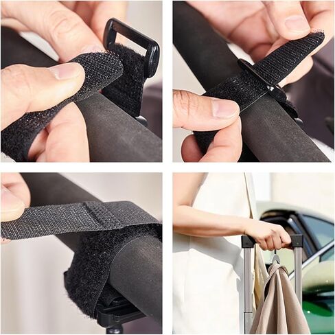Luggage Hook & Luggage Straps for Suitcases – Travel Accessories & Travel Essentials, Carry-On Bag Holder for Jackets & Backpacks, Hands-Free for Travel, Business Trips & Flight Attendants in Saudi Arabia