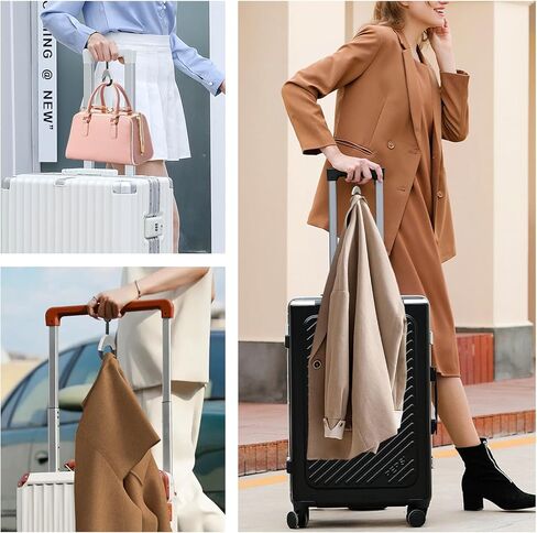 Luggage Hook & Luggage Straps for Suitcases – Travel Accessories & Travel Essentials, Carry-On Bag Holder for Jackets & Backpacks, Hands-Free for Travel, Business Trips & Flight Attendants in Saudi Arabia
