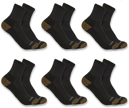 Carhartt Men's Midweight Quarter Sock 6 Pack in Saudi Arabia