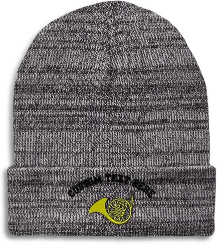 Speedy Pros Beanies for Men French Horn Music A Embroidery General Music Winter Hats for Women Acrylic Skull Cap 1 Size in Saudi Arabia