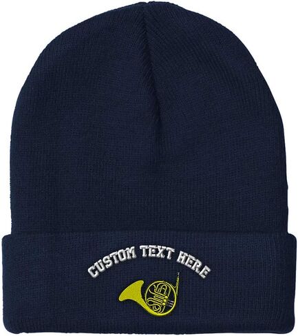 Speedy Pros Beanies for Men French Horn Music A Embroidery General Music Winter Hats for Women Acrylic Skull Cap 1 Size in Saudi Arabia