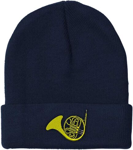 Speedy Pros Beanies for Men French Horn Music A Embroidery General Music Winter Hats for Women Acrylic Skull Cap 1 Size in Saudi Arabia