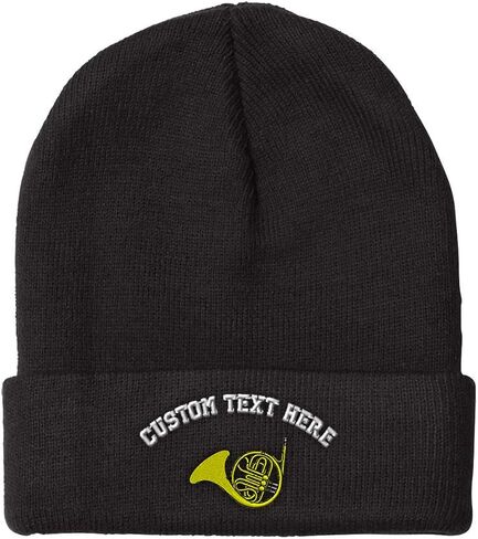 Speedy Pros Beanies for Men French Horn Music A Embroidery General Music Winter Hats for Women Acrylic Skull Cap 1 Size in Saudi Arabia