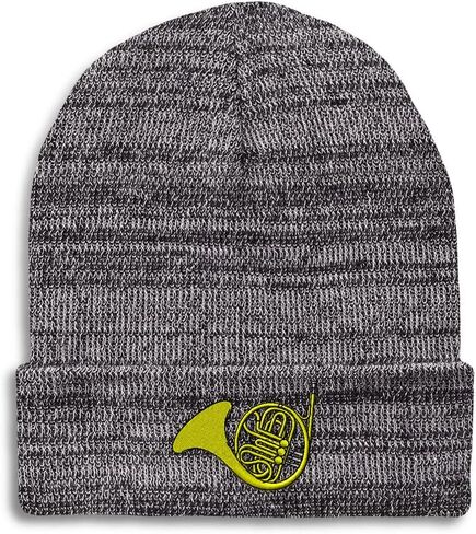 Speedy Pros Beanies for Men French Horn Music A Embroidery General Music Winter Hats for Women Acrylic Skull Cap 1 Size in Saudi Arabia