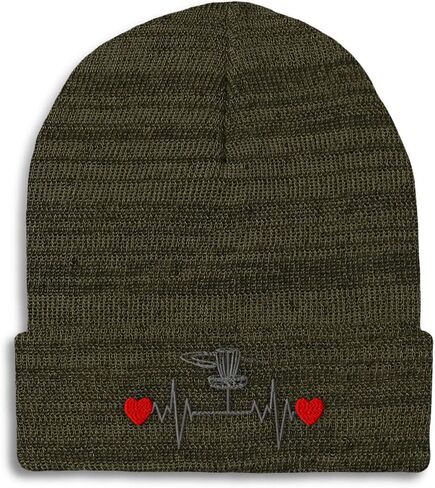 Custom Beanies for Men Disc Golf Throwing Lifeline Game Golfing Golfer Skull Cap Acrylic One Size in Saudi Arabia