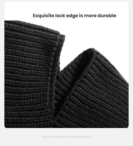 2 in 1 Balaclava Face Mask Beanie Hat - Knitted Beanie for Men Women Winter Warm Full Face Cover Ski Mask for Outdoor Sports in Saudi Arabia