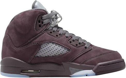 حذاء Jordan Boy's Air 5 Retro SE (للأطفال الكبار) عنابي عميق/جرافيت فاتح/فضي معدني 7 Big Kid M in Saudi Arabia