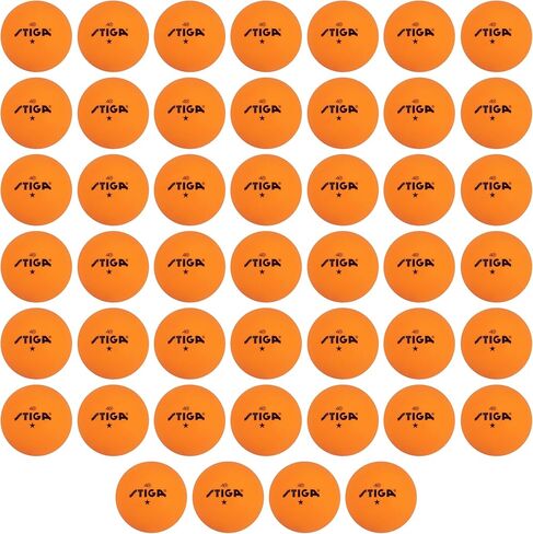 STIGA 1-Star Orange Table Tennis Balls - 6-Pack, 46-Pack, 38-Pack in Saudi Arabia