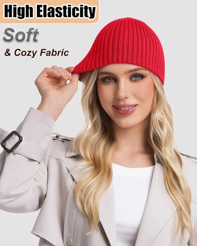 ROYBENS Wool Beanie for Men Women, Seamless Knit Warm Winter Hat Cuffless Soft Trawler Fisherman Beanies Watch Cap Skull Caps in Saudi Arabia