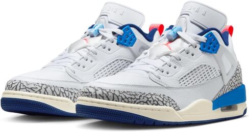 Jordan Spizike Low Men's Shoes (FQ1759-110, White/Hot Lava/Pure Platinum/Blue Void) in Saudi Arabia