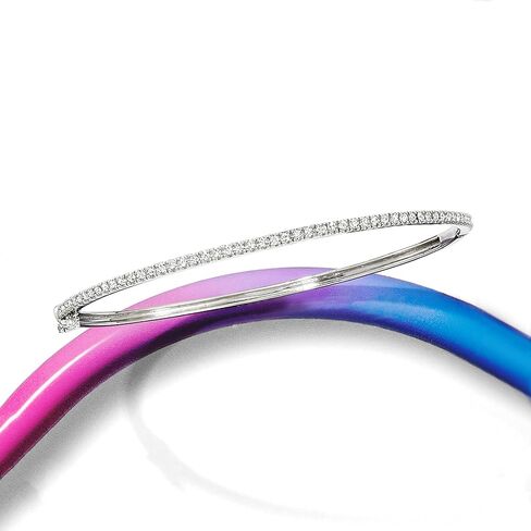Ross-Simons 0.50 ct. t.w. Diamond Bangle Bracelet in Sterling Silver in Saudi Arabia