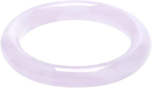 Gemstone Bangle for Women, Icy Agate with Purple Veins Gemstone Bracelet,Lovely Gift for Girlfriend on Birthday in Saudi Arabia