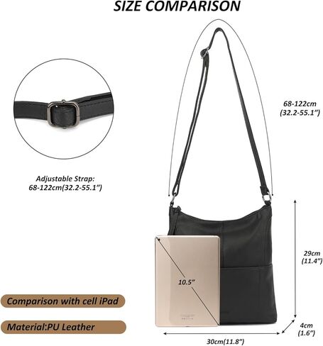 حقائب يد TANTOMI Crossbody للنساء من الجلد النباتي ومحفظة وحقيبة كتف مع حزام كتف قابل للتعديل in Kuwait