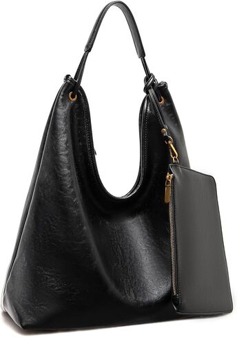 Oversized Slouchy Hobo Bag for Women, Large 15.7" Leather Crossbody Tote & Shoulder Bag with Zipper in Saudi Arabia