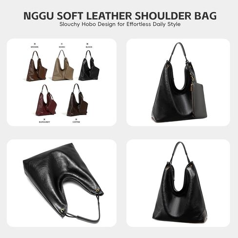 Oversized Slouchy Hobo Bag for Women, Large 15.7" Leather Crossbody Tote & Shoulder Bag with Zipper in Saudi Arabia