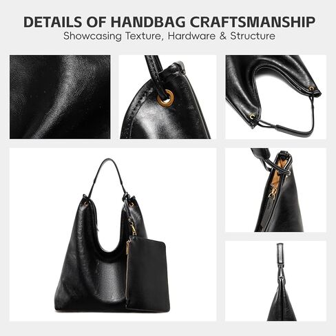 Oversized Slouchy Hobo Bag for Women, Large 15.7" Leather Crossbody Tote & Shoulder Bag with Zipper in Saudi Arabia