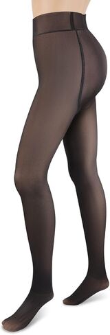 1 Piece Warm Pantyhose for Women Thermal Lined Leggings Stretch No Fleece Leggings Fake Sheer Tights for Girl Ladies Girlfriend Wife (80g) in Saudi Arabia