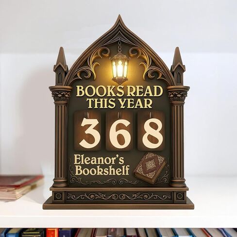 Personalized Books Read Tracker, Books Read This Year Counter, Book Tracker for Bookshelf Decor, Reader Gift, Bookworm Lover Gift, Bookish Christmas Gifts 06 in Saudi Arabia
