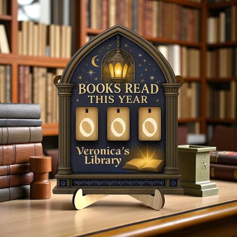 Personalized Books Read Tracker, Books Read This Year Counter, Book Tracker for Bookshelf Decor, Reader Gift, Bookworm Lover Gift, Bookish Christmas Gifts 06 in Saudi Arabia