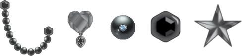 Crocs Unisex Punk Gunmetal 5 Pack Shoe Charms, Multi-Colour, multicoloured, Einheitsgröße in Saudi Arabia