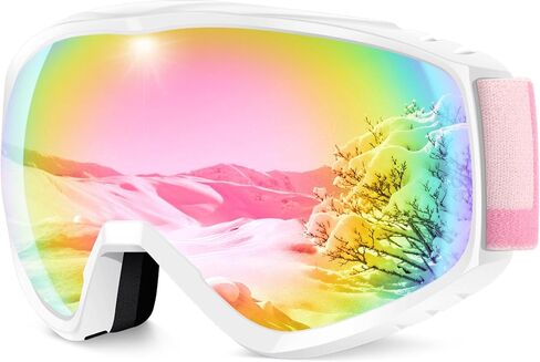 findway OTG Ski Goggles - Over Glasses Snow Snowboard Goggles for Men Women Adult & Youth - Anti-Fog 100% UV Protection in Saudi Arabia