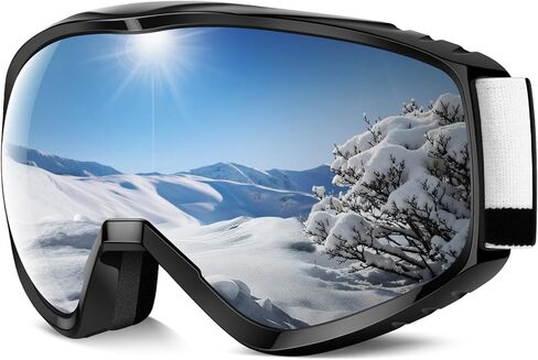 findway OTG Ski Goggles - Over Glasses Snow Snowboard Goggles for Men Women Adult & Youth - Anti-Fog 100% UV Protection in Kuwait