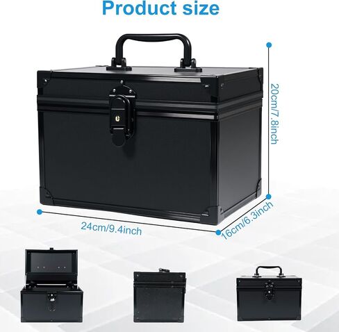 صندوق قفل مقاوم للرائحة مقاس 10 بوصة - حاوية تخزين كبيرة محكمة الغلق للمنزل والسفر، اختيار مثالي للهدايا in Kuwait