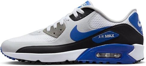 حذاء الجولف Nike Air Max 90 G TB (DX5999-141، أبيض/أسود/Photon Dust/Game Royal) 13 للنساء/11.5 للرجال in Kuwait