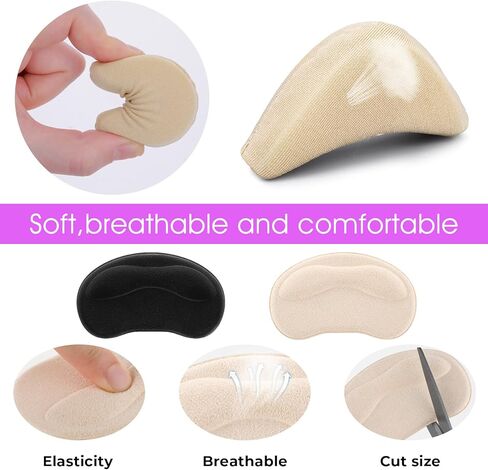 Heel Pads for Women and Men Shoe Filler Inserts for Loose Shoes Heel Grips Liner Cushions Inserts with Toe Fillers in Saudi Arabia