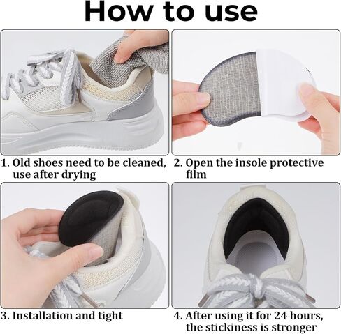 Heel Pads for Women and Men Shoe Filler Inserts for Loose Shoes Heel Grips Liner Cushions Inserts with Toe Fillers in Saudi Arabia