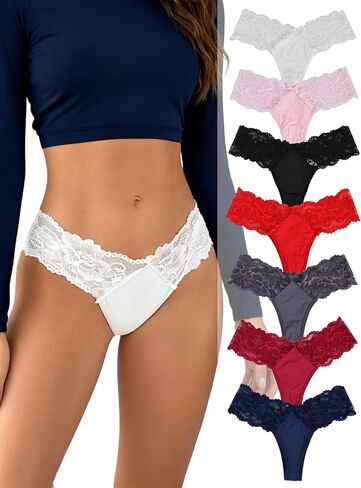 G String Thong للنساء، ملابس داخلية مثيرة منخفضة الارتفاع من الدانتيل، سراويل داخلية من الدانتيل، سراويل داخلية لطيفة للنساء in Kuwait