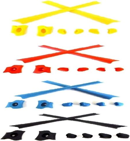 Galaxy Nose Pads & Earsocks Rubber Kits For Oakley Flak Jacket XLJ Black/White Color in Saudi Arabia